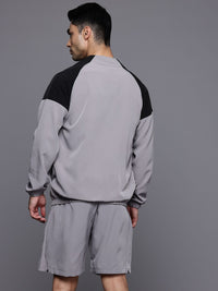 HRX by Hrithik Roshan Colourblocked Brand Logo Printed Rapid-Dry Training Tracksuit