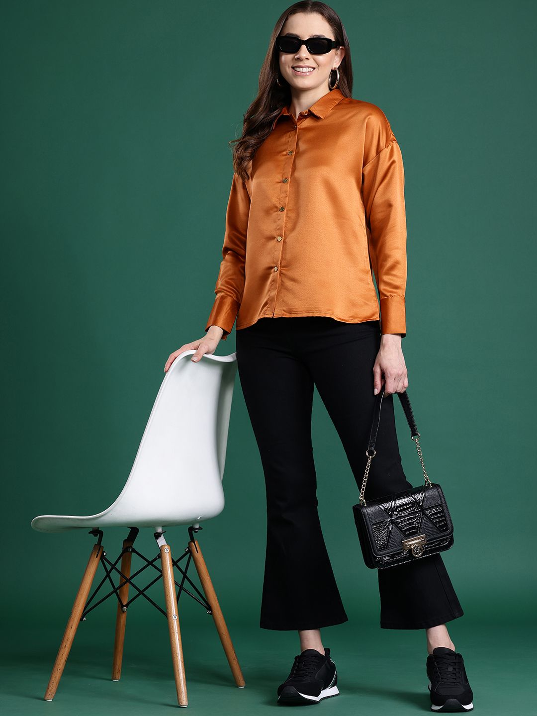 DressBerry Satin Finish Party Shirt