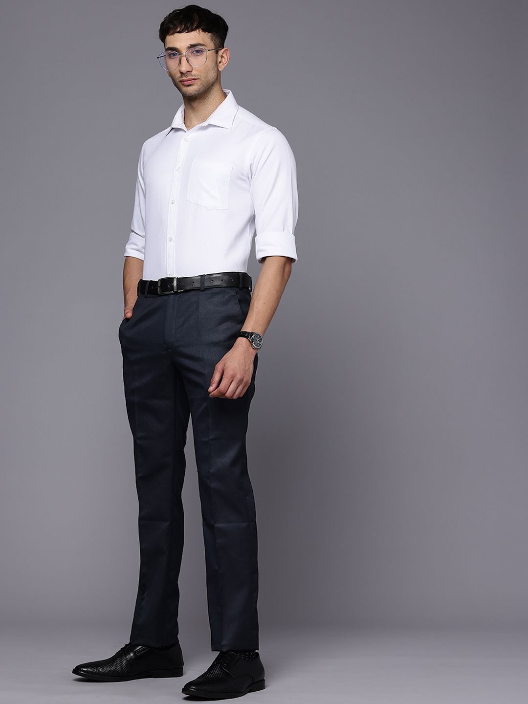 Raymond Men Slim Fit Formal Trousers