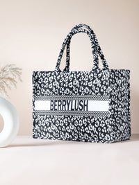 Berrylush Animal Printed Structured Shopper Tote Bag