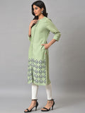 W Women Ethnic Motifs Printed Pastels Kurta