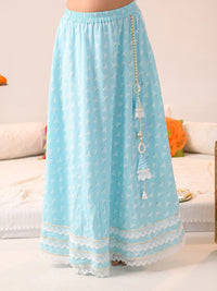 pspeaches Girls Printed Ready to Wear Lehenga Choli With Dupatta