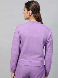 STREET 9 Women Lavender Printed Lightweight Bomber