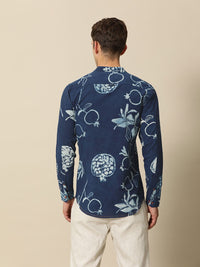 Mr Bowerbird Pure Cotton Tailored Fit Hand Block Printed Casual Shirt