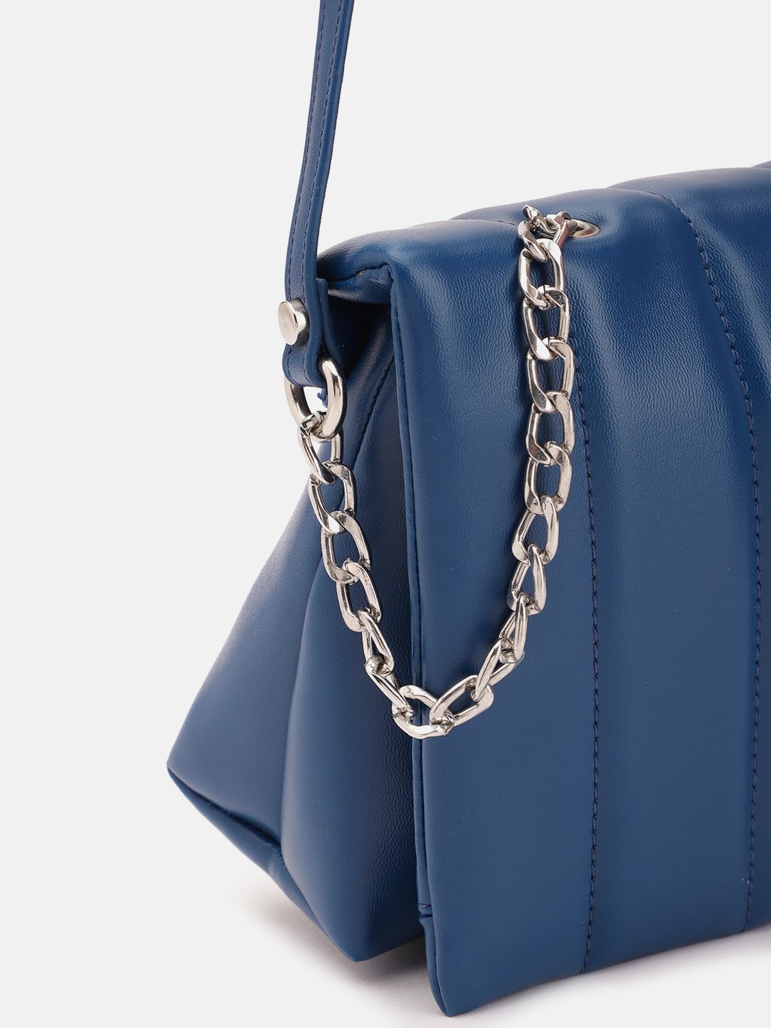 DressBerry Quilted Structured Sling Bag