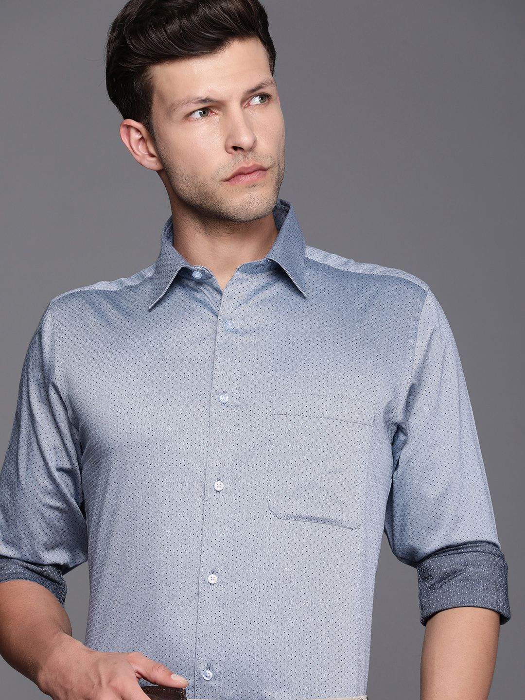 Raymond Men Pure Cotton Slim Fit Formal Shirt