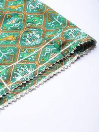 Shae by SASSAFRAS Women Green Floral Printed Flared Ethnic Palazzos