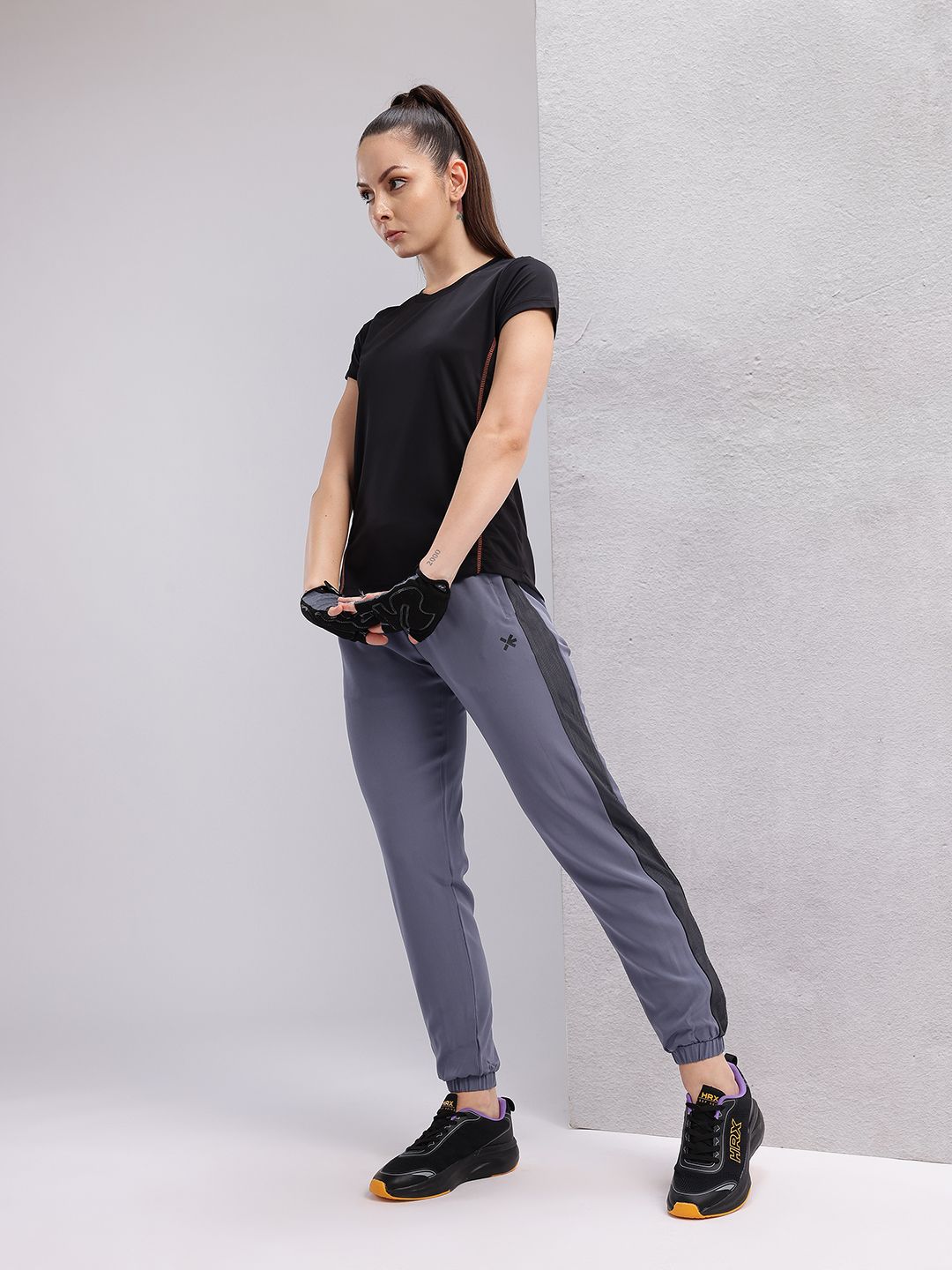 HRX by Hrithik Roshan Contrast Stitch Rapid-Dry Training T-shirt