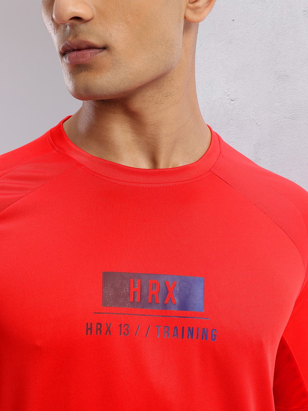 HRX by Hrithik Roshan Brand Logo Printed Rapid-Dry Training T-shirt