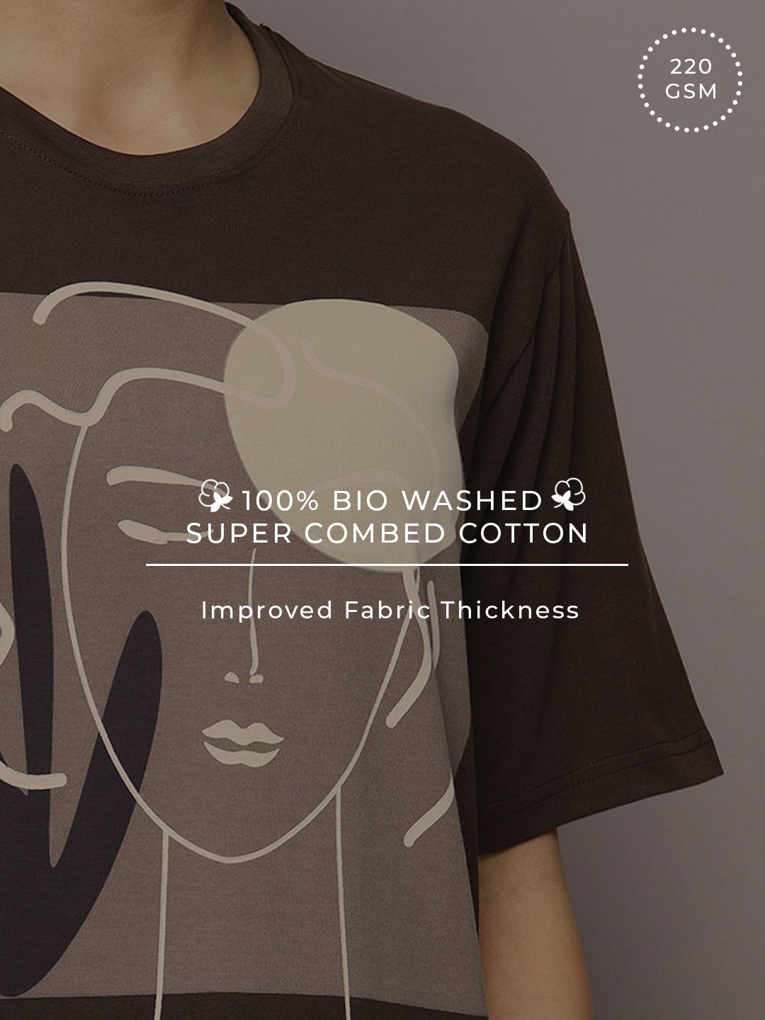 DILLINGER Graphic Printed Oversized Pure Cotton T-shirt