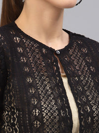 Style Quotient Women Black Shrug