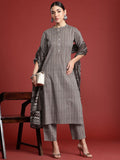Indo Era Printed Pure Cotton Kurta with Trousers & With Dupatta