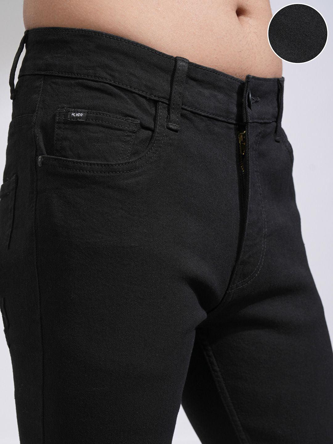 HIGHLANDER Men Black Skinny Fit Stretchable Jeans