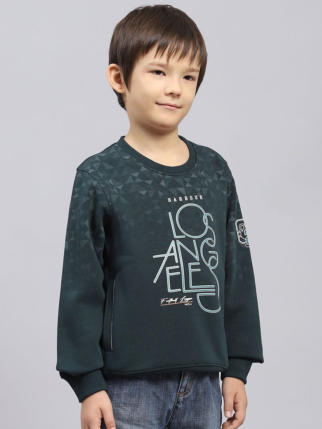 Monte Carlo Boys Round Neck Cotton Sweatshirt