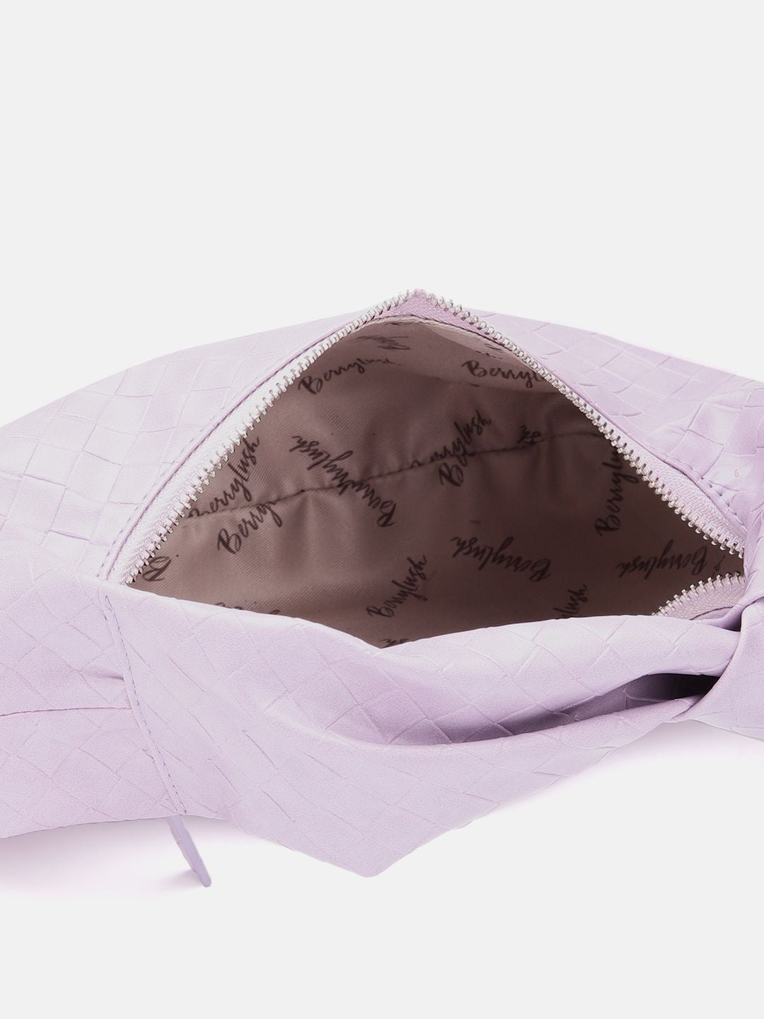 Berrylush Textured Half Moon Handheld Bag