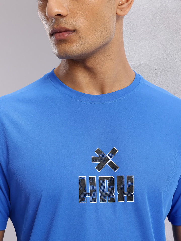HRX by Hrithik Roshan Brand Logo Print Rapid-Dry Training T-shirt