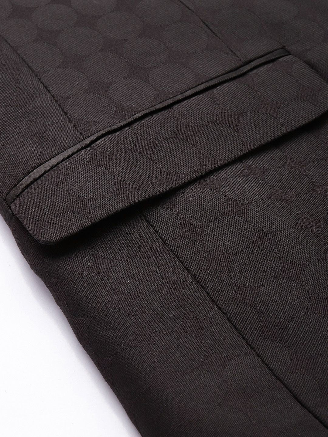 Park Avenue Self Design Single Breasted Super Slim Fit 2-Peice Party Suit