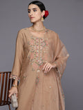 Indo Era Women Floral Embroidered Regular Thread Work Kurta with Trousers & With Dupatta