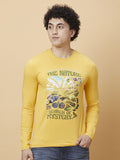 Being Human Men Biker Printed Raw Edge T-shirt