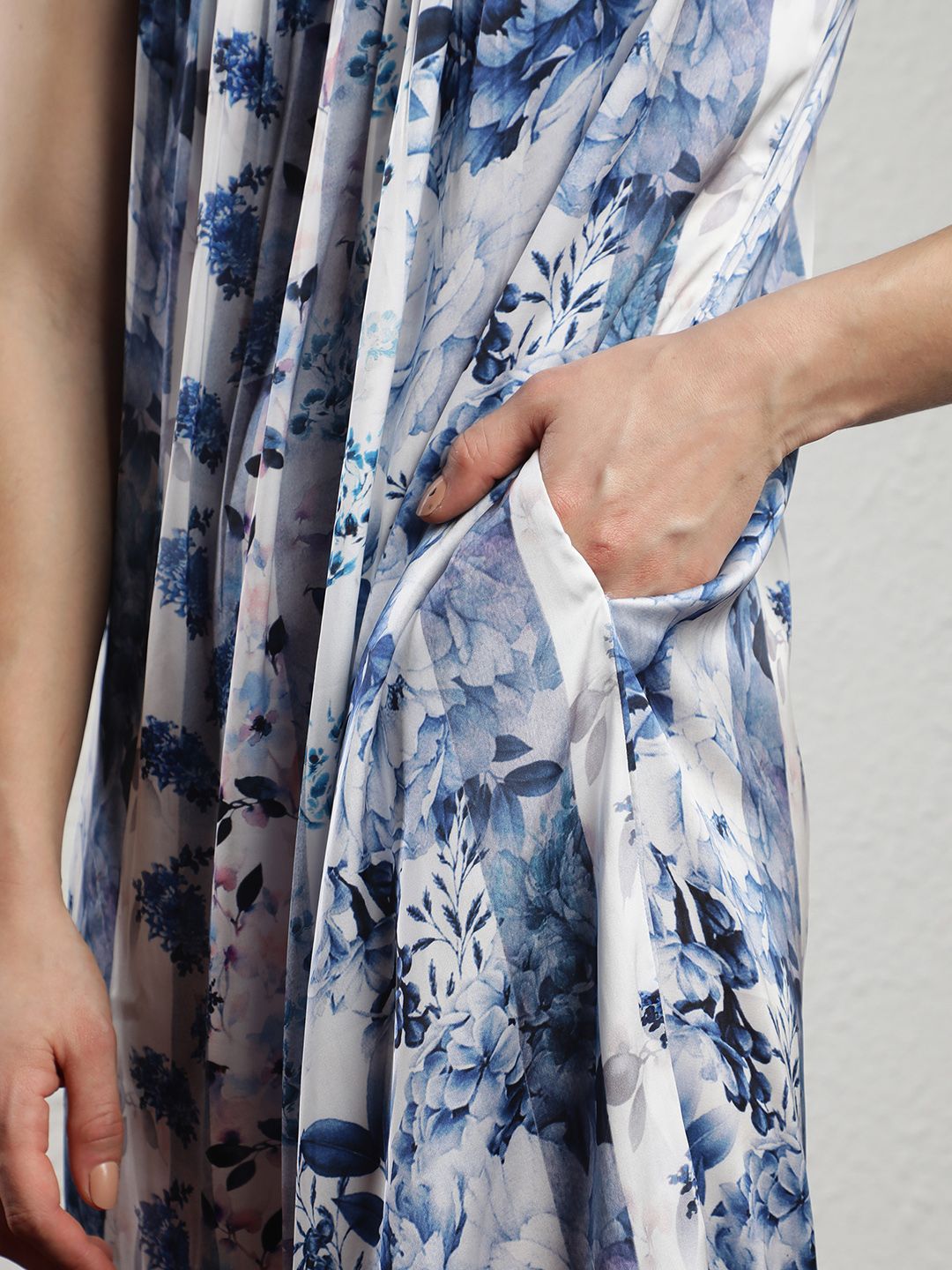 RAREISM Floral Printed Pleated A-Line Dress With Jacket