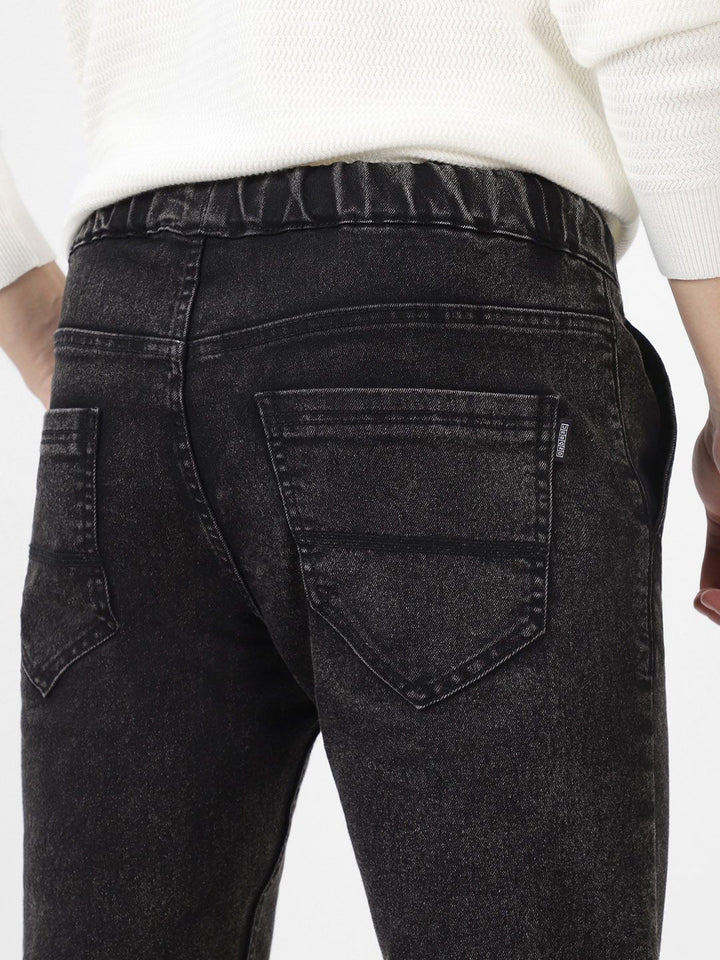 Urbano Fashion Men Slim Fit Light Fade Stretchable Cotton Joggers