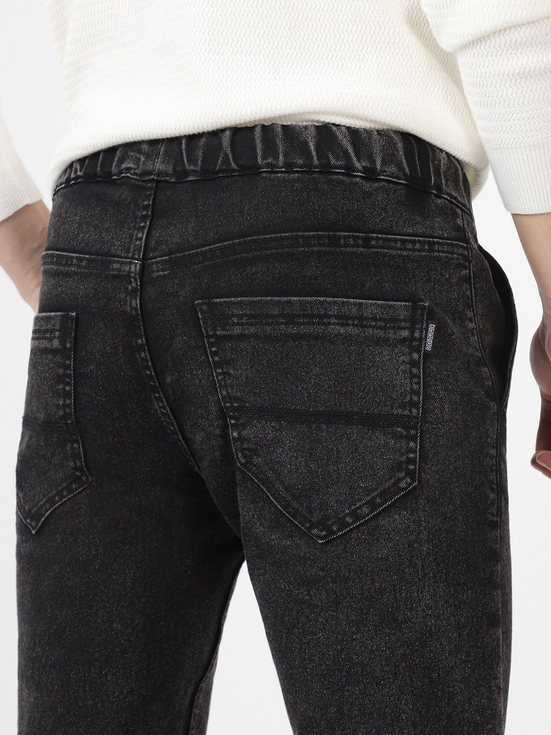 Urbano Fashion Men Slim Fit Light Fade Stretchable Cotton Joggers