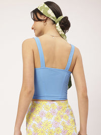 DressBerry Urban Chic Plunge Corset Crop Top