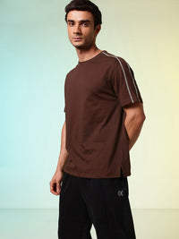 HRX by Hrithik Roshan Printed Drop-Shoulder Sleeves Relaxed Fit Training T-shirt
