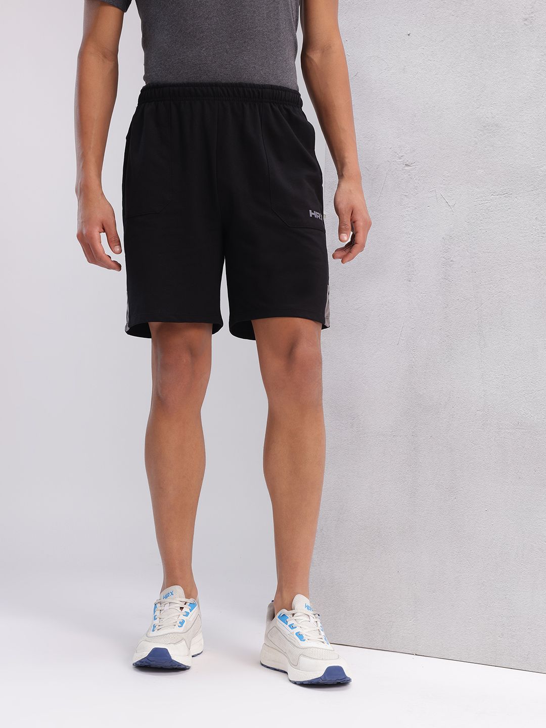 HRX by Hrithik Roshan Men Brand Logo Print Detail Regular Fit Lifestyle Shorts