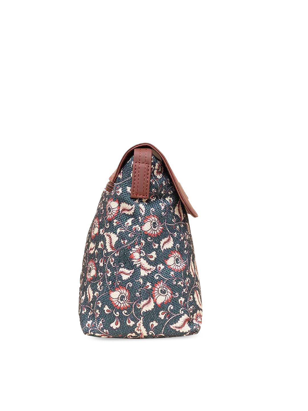 ZOUK Floral Printed Structured Sling Bag
