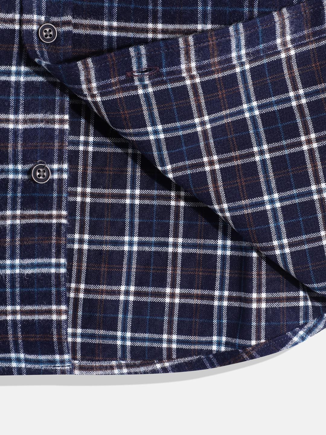 Monte Carlo Boys Checked Flannel Smart Fit Shirt