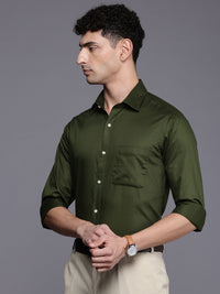 Raymond Self Design Slim Fit Pure Cotton Formal Shirt