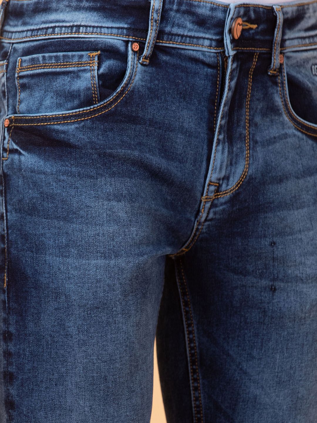 Being Human Men Skinny Fit Heavy Fade Jeans