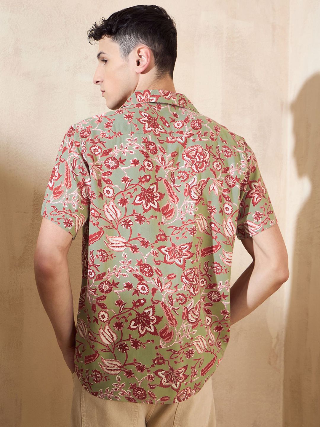 DENNISON Floral Printed Oversized Casual Shirt