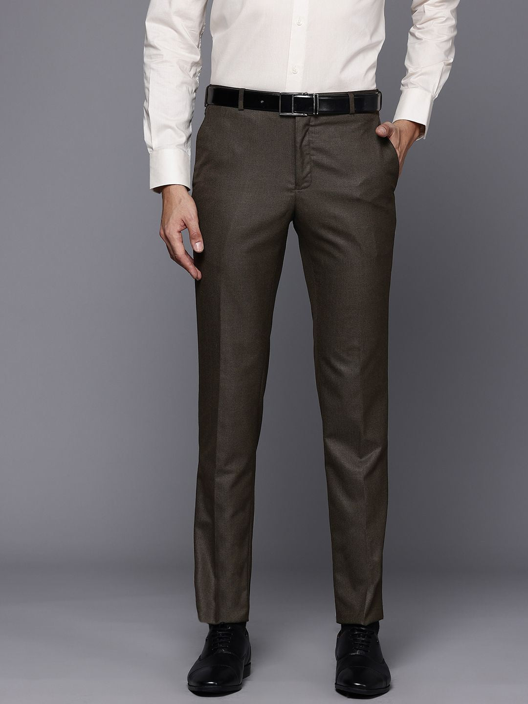 Raymond Men Slim Fit Formal Trousers