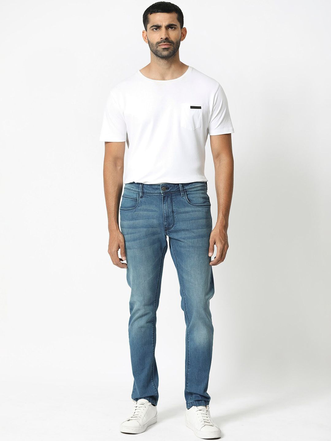 RARE RABBIT Men Night Slim Fit Cotton Jeans