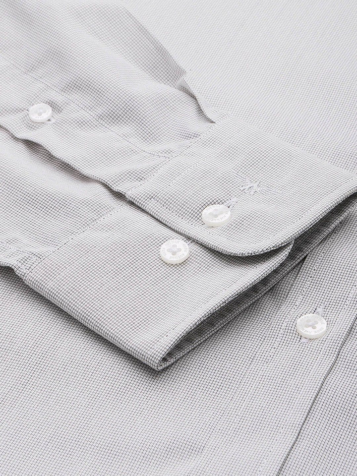 Park Avenue Slim Fit Micro Checks Opaque Formal Shirt