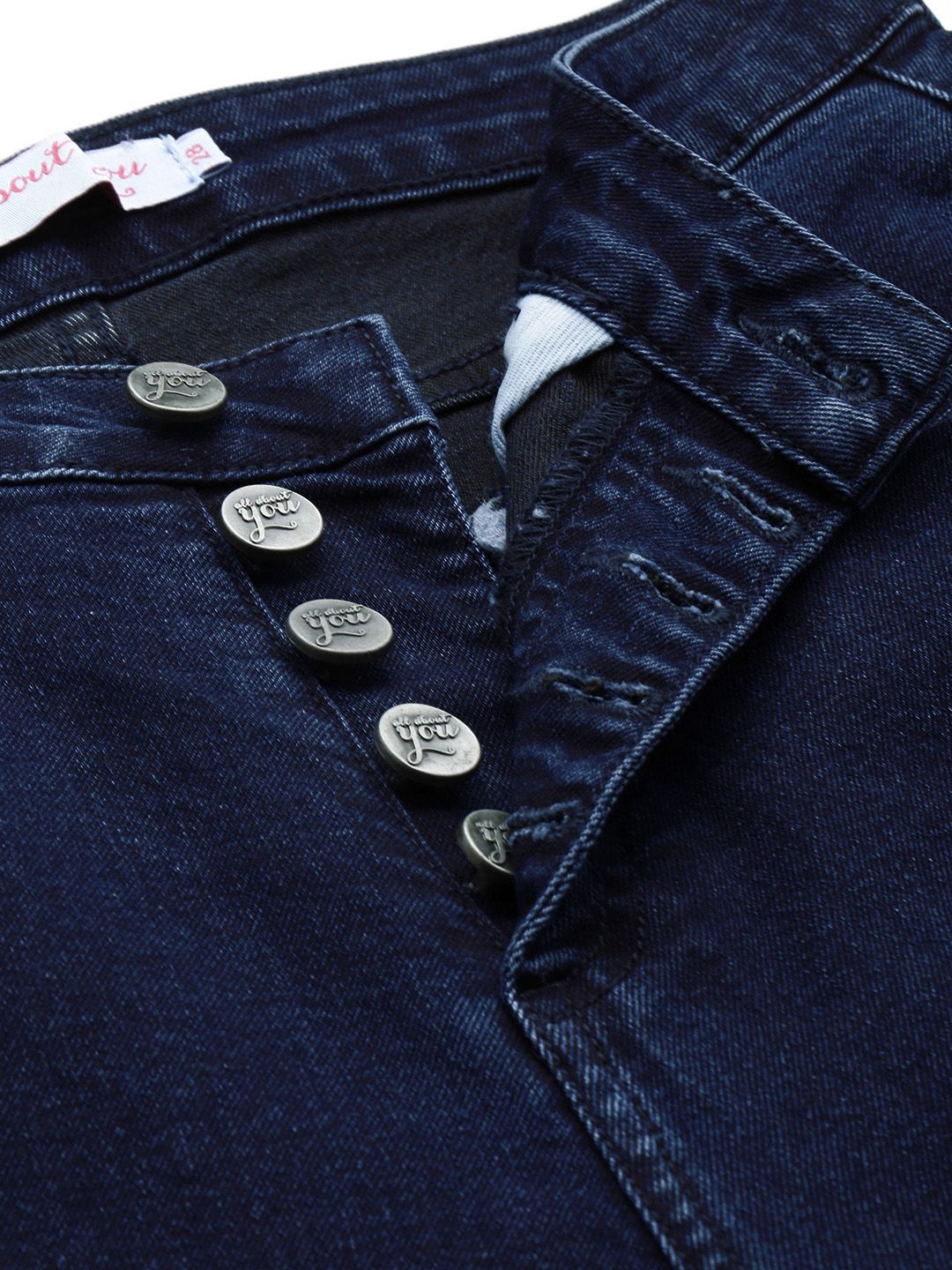 all about you Women Barrel Fit Mid-Rise Stretchable Jeans