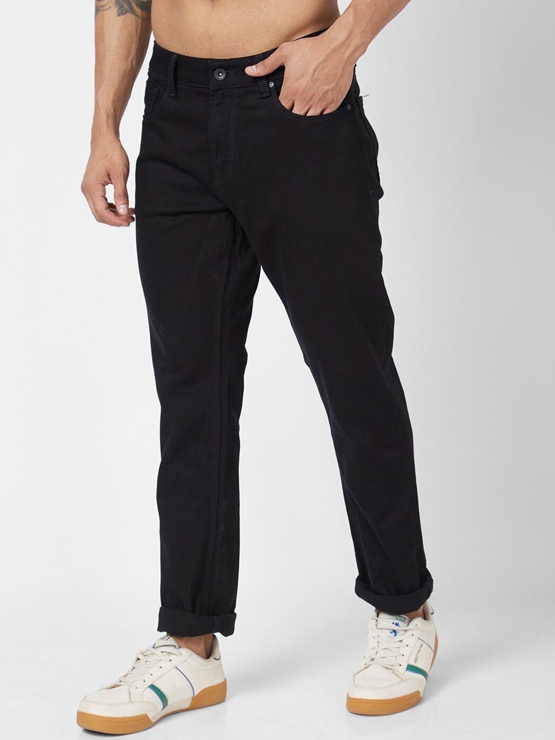 SPYKAR Men Mid-Rise Clean Look Stretchable Jeans