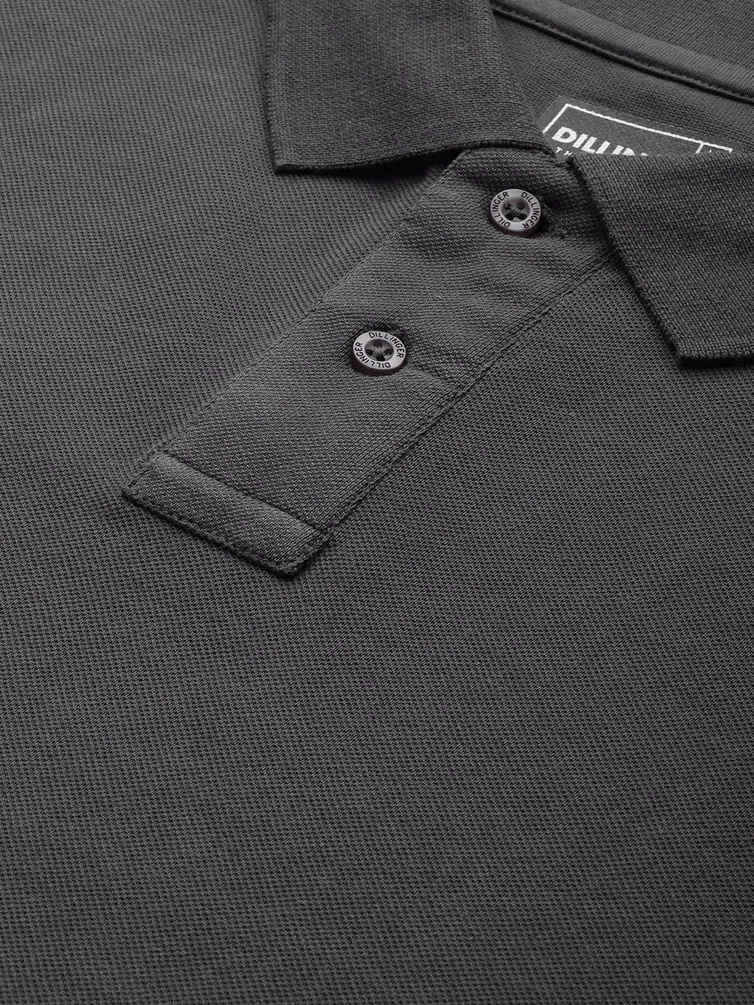 DILLINGER Men Polo Collar Pure Cotton T-shirt