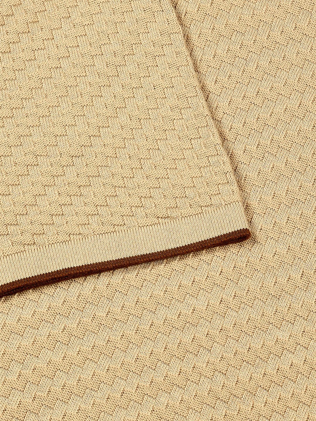 Thomas Scott Men Knit Textured Round Neck T-shirt