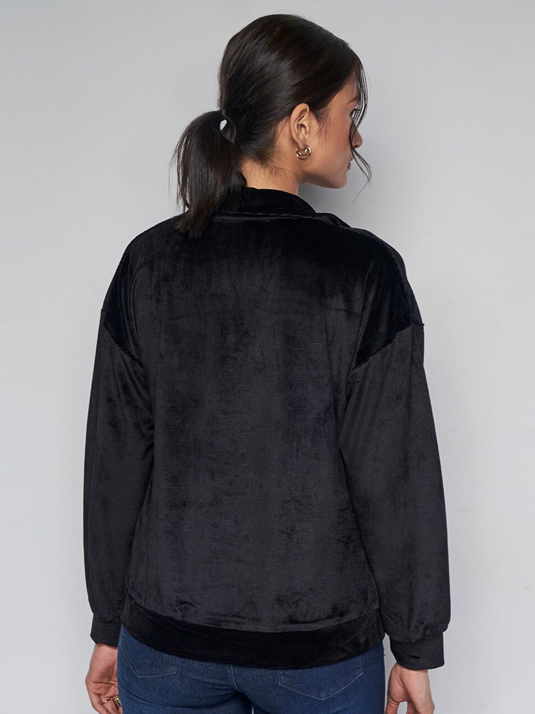 AND Shirt Collar Long Sleeves Sweatshirt