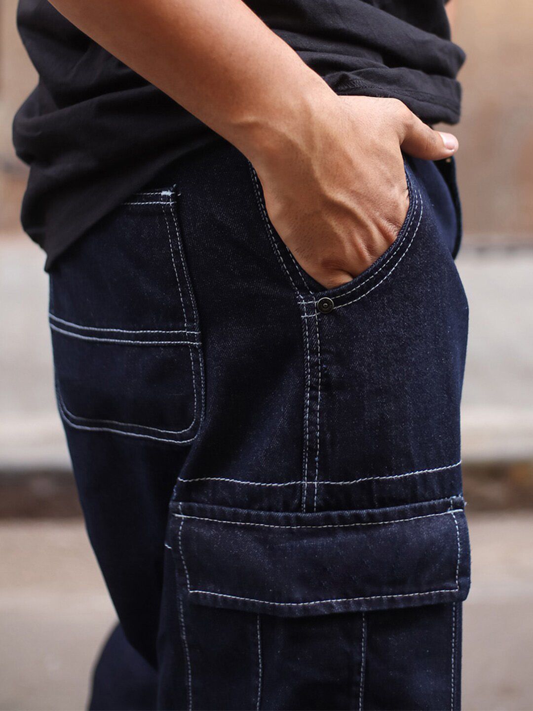 Powerlook Men Cotton Clean Look No Fade Relaxed Fit Jeans