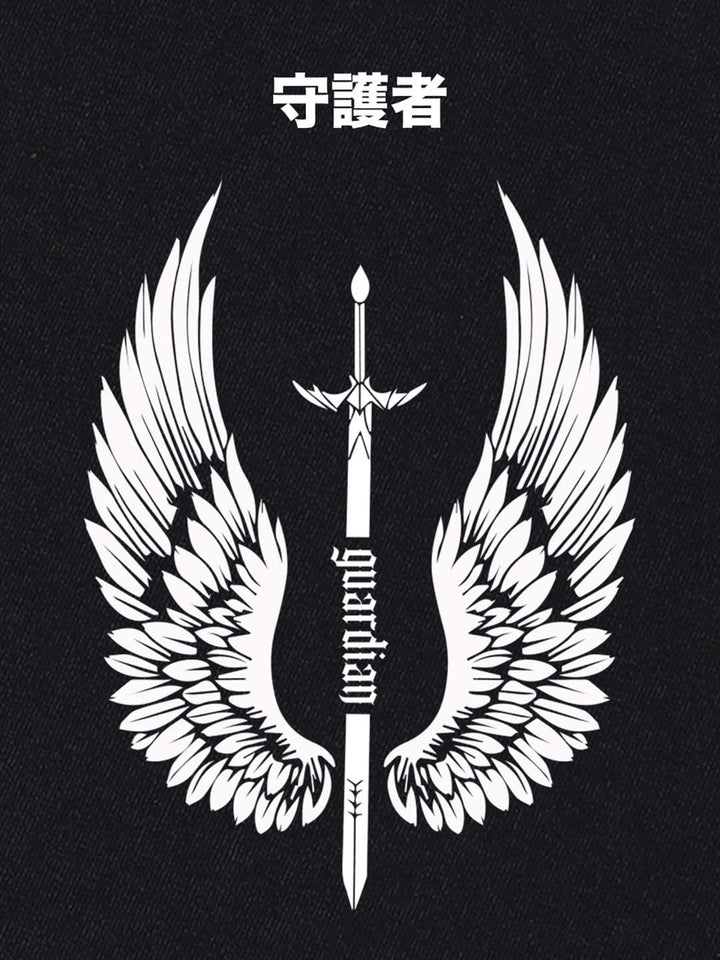 Bewakoof Guardian Wings Graphic Printed Pure Cotton Oversized T-shirt