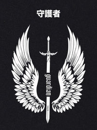 Bewakoof Guardian Wings Graphic Printed Pure Cotton Oversized T-shirt