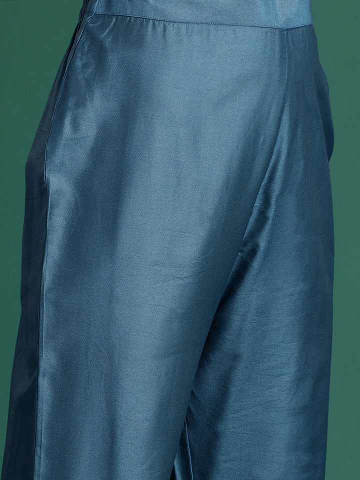 Indo Era Women Ethnic Motifs Embroidered Regular Kurta with Trousers & With Dupatta