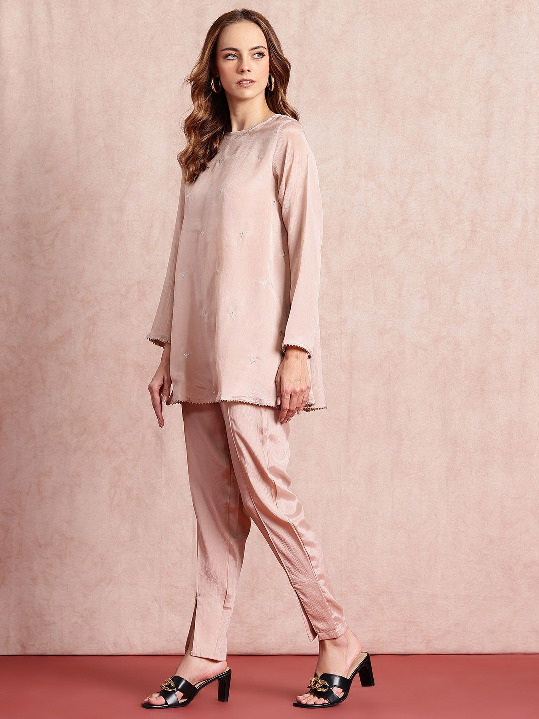 all about you Long Sleeves Embroidered Co-Ords