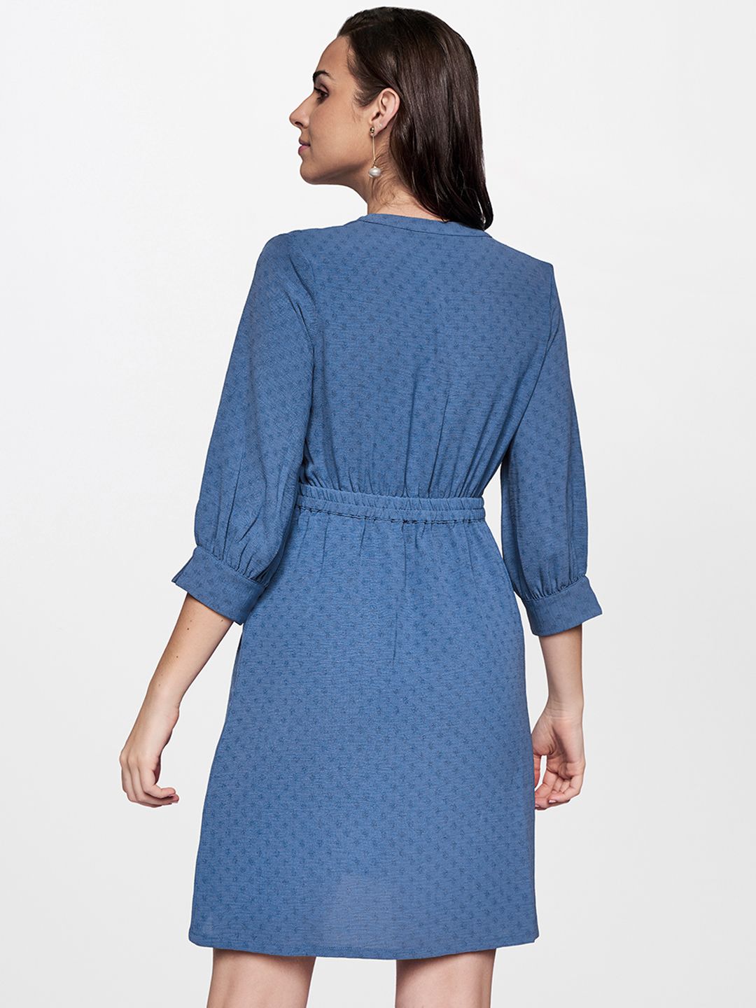AND Puff Sleeve A-Line Dress