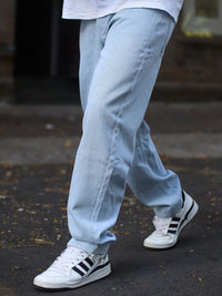 Powerlook Men Boyfriend Fit Clean Look Light Fade Cotton Jeans