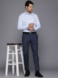 Raymond Men Checked Slim Fit Trousers